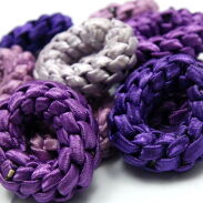 GUMKI DO WŁOSÓW OPONKI MIX FIOLETOWY 10 SZTUK (GUOP-3 SAH) - 2