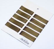 WSUWKI DO WŁOSÓW IZA BRĄZOWE PROSTE 6 CM 100 SZTUK                                                                          (016/100) - 2