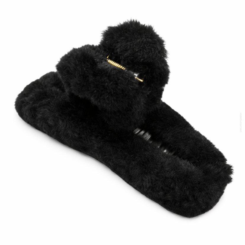 SZCZĘKA / KLAMRA DO WŁOSÓW CZARNA OZDOBNA (0365-539 SAH)