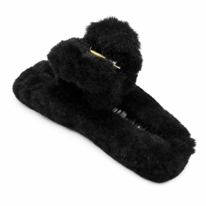 SZCZĘKA / KLAMRA DO WŁOSÓW CZARNA OZDOBNA (0365-539 SAH)