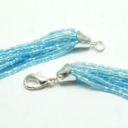 NASZYJNIK / WISIOREK NIEBIESKI Z KORALIKAMI                 (0643-554 SAH) - 3