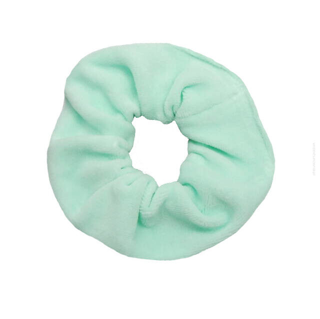 GUMKA DO WŁOŚÓW WELUR SCRUNCHIE ZIELONA PRODUKT POLSKI (0103-JZ SAH)                                                                                          0103-JZ