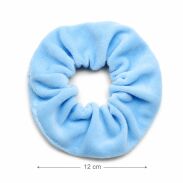 GUMKA/ SCRUNCHIE DO WŁOSÓW WELUR BŁĘKITNA-PRODUKT POLSKI (0103-BL SAH) - 3