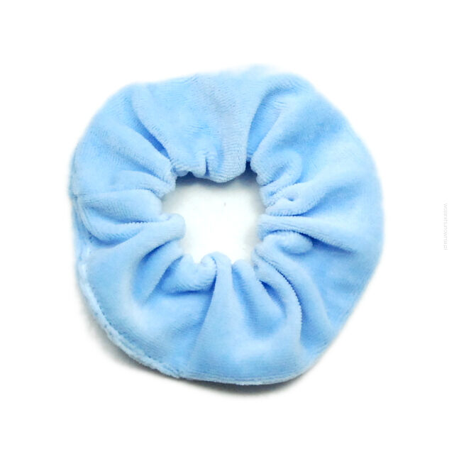 GUMKA/ SCRUNCHIE DO WŁOSÓW WELUR BŁĘKITNA-PRODUKT POLSKI                     0103-BL