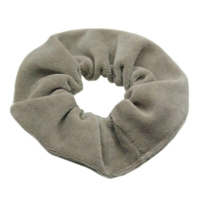 GUMKA DO WŁOSÓW WELUR  SCRUNCHIE POPIEL- BEŻ PRODUKT POLSKI (0103-BP SAH)