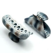 SZCZĘKI / KLAMRY DO WŁOSÓW A'LA SKÓRA WĘŻA 2 SZTUKI                                                                                  (0130-34 SAM) - 2