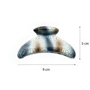 SZCZĘKI / KLAMRY DO WŁOSÓW A'LA SKÓRA WĘŻA 2 SZTUKI                                                                                  (0130-34 SAM) - 4