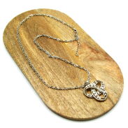 WISIOREK / ŁAŃCUSZEK Z ZAWIESZKĄ Z CYRKONIAMI                                  (WI-18 SAH) - 2