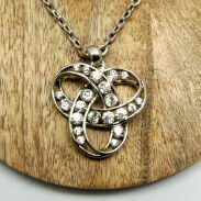 WISIOREK / ŁAŃCUSZEK Z ZAWIESZKĄ Z CYRKONIAMI                                  (WI-18 SAH) - 3