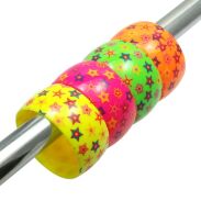 BRANSOLETKI PLASTIKOWE KOLOROWE SZEROKIE 4 SZTUKI                                                                       (5626 SAM) - 2