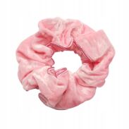 GUMKA DO WŁOSÓW Z FALBANKĄ / SCRUNCHIES  RÓŻOWA                      (5281-4 SAMF) - 2