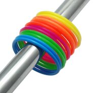 BRANSOLETKI PLASTIKOWE CIENKIE MNIEJSZE 12 SZTUK                                                                     (5582 AS) - 2