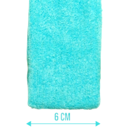 OPASKA NA GLOWĘ ELASTYCZNA Z FROTY TURKUSOWA 6 CM (0193-59 AS) - 2