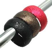 BRANSOLETKI  SZEROKIE Z DROBNYMI CEKINKAMI 3 SZTUKI   (0605-185 SAH) - 2