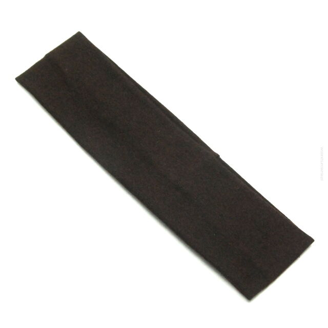 OPASKA NA GŁOWĘ ELASTYCZNA WĄSKA CIEMNY BRĄZ 5.5 CM                    (0171-15)