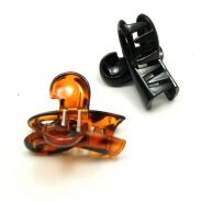 SZCZĘKI / KLAMRY ŚREDNIE CZARNE I BRĄZOWE 6 SZTUK                                                                           (0129-27 SAM) - 2