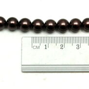 KORALE PEREŁKI BRĄZOWE                                                                                  0617-23 - 2