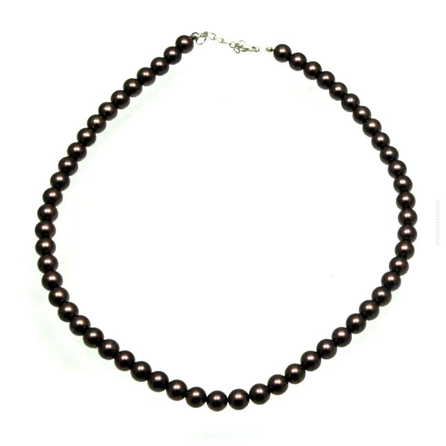 KORALE PEREŁKI BRĄZOWE                                                                                  0617-23