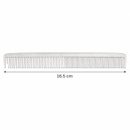 GRZEBIEŃ FRYZJERSKI METALOWY W SREBRNYM KOLORZE 16.5 CM (DS105-4) - 4