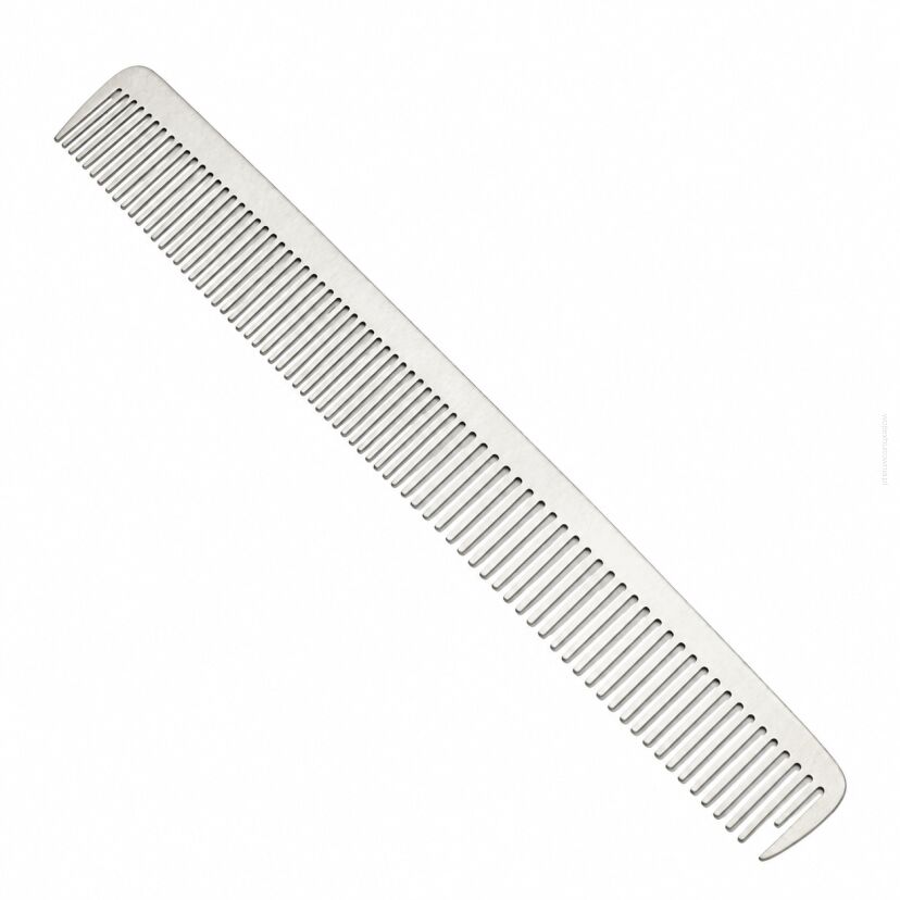 GRZEBIEŃ FRYZJERSKI METALOWY W SREBRNYM KOLORZE 16.5 CM (DS105-4)