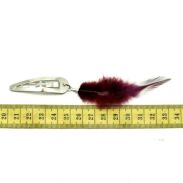 SPINKI DO WŁOSÓW Z PIÓRKAMI 6 SZTUK - OSTATNI KPL!!                                            (0172-13) - 3