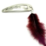 SPINKI DO WŁOSÓW Z PIÓRKAMI 6 SZTUK - OSTATNI KPL!!                                            (0172-13) - 2