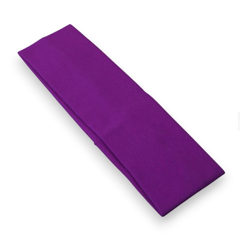 OPASKA NA GŁOWĘ ELASTYCZNA WĄSKA ŚLIWKOWY 5 CM                            (0171-44)