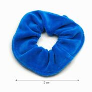 GUMKA DO WŁOSÓW WELUR SCRUNCHIE NIEBIESKA PRODUKT POLSKI (0103-SM SAH) - 3