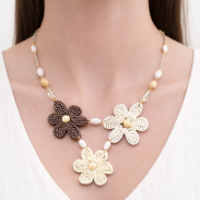 NASZYJNIK / WISIOR Z KORALIKAMI 