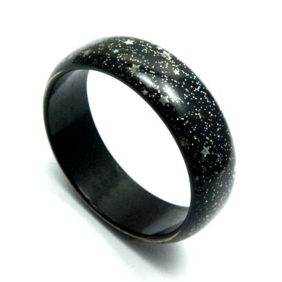 BRANSOLETKA PLASTIKOWA CZARNA                                                                (4838-2 SAM)