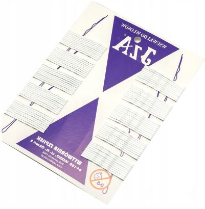 WSUWKI DO WŁOSÓW BIAŁE KARBOWANE 5 CM BEZ KULKI 100 SZTUK                                 (245/100)