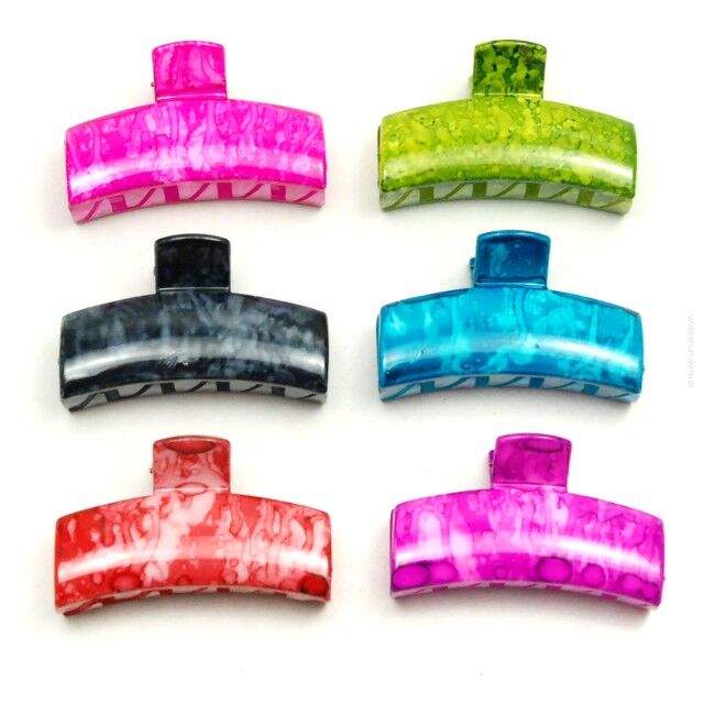 SZCZĘKI / KLAMRY DO WŁOSÓW KOLOROWE 6 SZTUK                                                  (233-09 SAH)