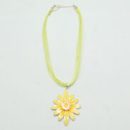 WISIOR / NASZYJNIK NA SZNURECZKACH Z ZAWIESZKĄ- KWIATEM                                                    (2298-1 SAM) - 3