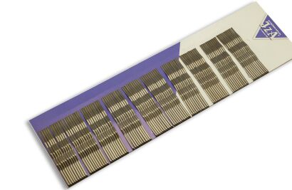 WSUWKI DO WLOSÓW IZA BRĄZ KARBOWANE 7 CM 100 SZTUK                  (217/100)