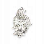 BROSZKA METALOWA OZDOBNA – KOLOROWY PINGWIN Z AGRAFKĄ                        (6106-1) - 2