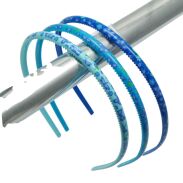 OPASKI CIENKIE NIEBIESKIE W KWIATKI 3 SZTUKI                                                                                              (0194-19 SAH) - 2