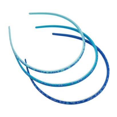 OPASKI CIENKIE NIEBIESKIE W KWIATKI 3 SZTUKI                                                                                              (0194-19 SAH)