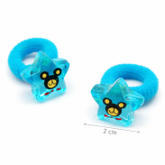 GUMKI DO WŁOSÓW DZIECIĘCE NIEBIESKIE GWIAZDKI 4 SZTUKI (0194-26 SAMH) - 3