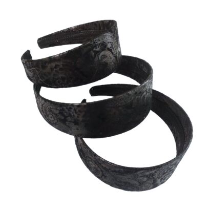 OPASKI DO WŁOSÓW CZARNE SZEROKIE 3 SZTUKI                                                          (0176-541 SAH)