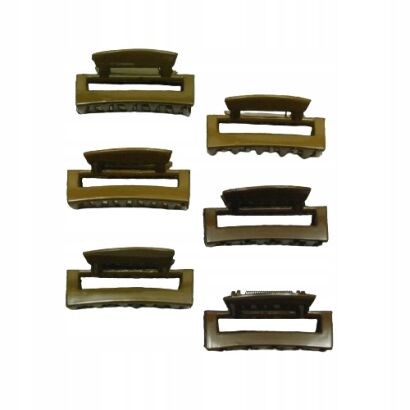 SZCZĘKI DO WŁOSÓW /KLAMRY ZIELONE 12 SZTUK                              (0129-26 SAH)