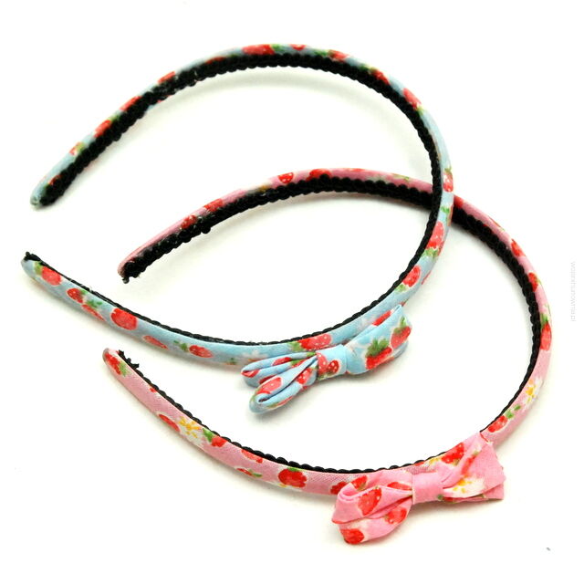 OPASKI DO WŁOSÓW KOKARDKI KOLOROWE 6 SZTUK (0193-152 SA)