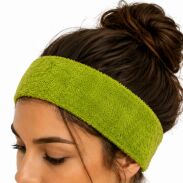 OPASKA NA GŁOWĘ ELASTYCZNA FROTTE ZIELONA 7 CM ( 0193-512) - 2
