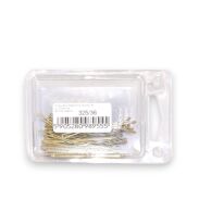 WSUWKA ZŁOTA KARBOWANA 2 KULKI 5 CM 36 SZTUK                        (325/36) - 3