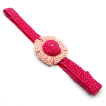 OPASKI ELASTYCZNE DAMSKIE - RÓŻOWY KWIAT NA GUMCE 3 SZTUKI                                                  (9678 SAM)
