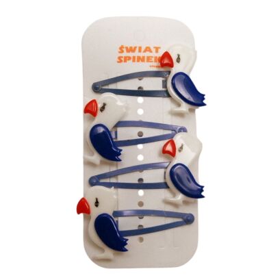 PYKI / SPINKI DO WŁOSÓW DZIECIĘCE Z OZDOBAMI- PTAKAMI 4 SZTUKI (1011 SA)