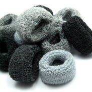 GUMKI FROTKI DO WŁOSÓW PUCHATE MIX SZARY 20 SZTUK                         (0102-11 S) - 2