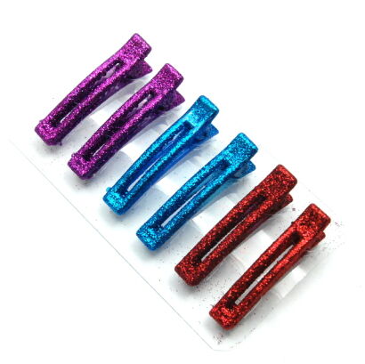 SPINKI DO WŁOSÓW OZDOBNE BROKATOWE 6 SZTUK (0227-11)