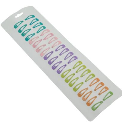 PYKI / SPINKI DO WŁOSÓW DZIECIĘCE MAŁE KOLOROWE PASTELOWE 40 SZTUK                             (0860 SA)
