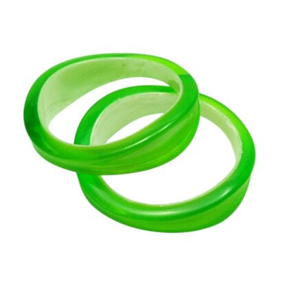 BRANSOLETKI PLASTIKOWE ZIELONE 2 SZTUKI                                                                    (5659-1 SAM)