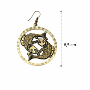 KOLCZYKI METALOWE WISZĄCE                            (0611-817 SA) - 3